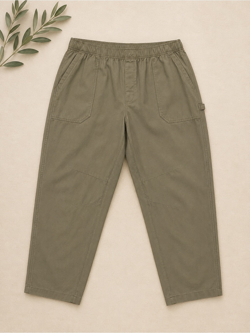 Old Navy High-Rise Pulla Utility Pants XXL Olive Green Comfort Waistband